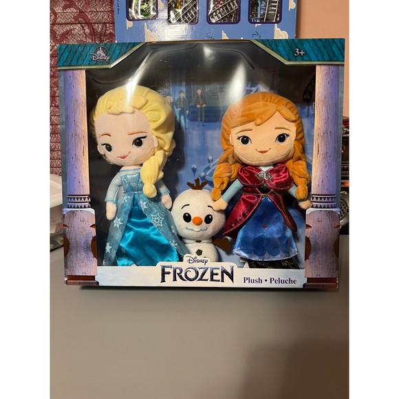 Disney Toys Frozen Plush Doll Set Elsa Anna And Olaf Disney Parks